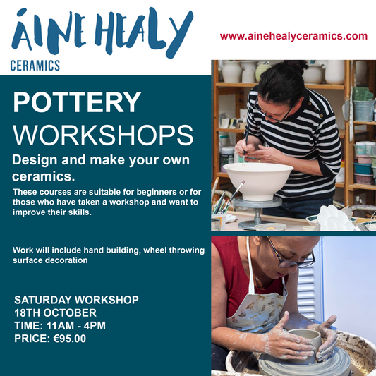 1 Day Pottery Workshop 18 OCT