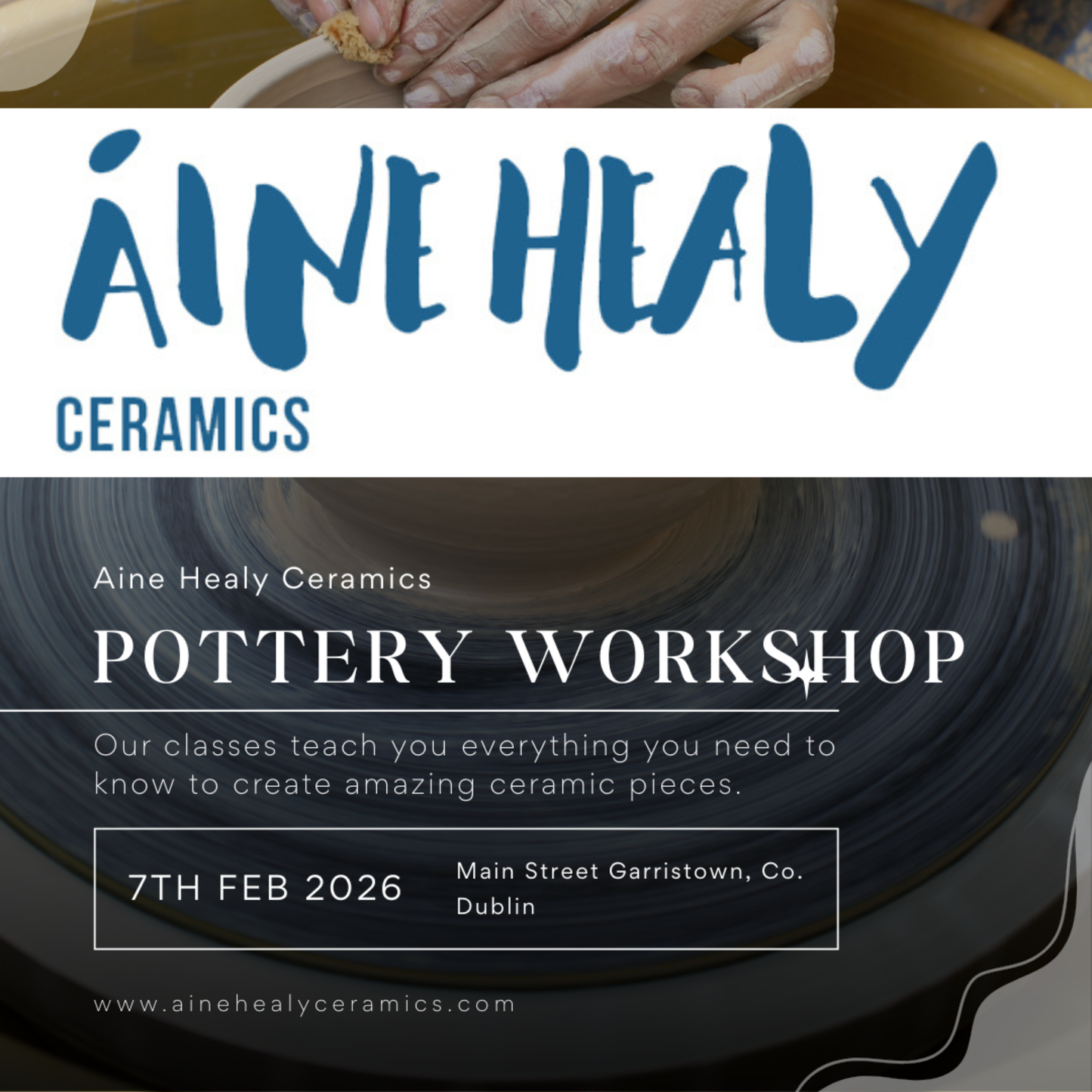 1 Day Pottery Workshop 7th February 2026